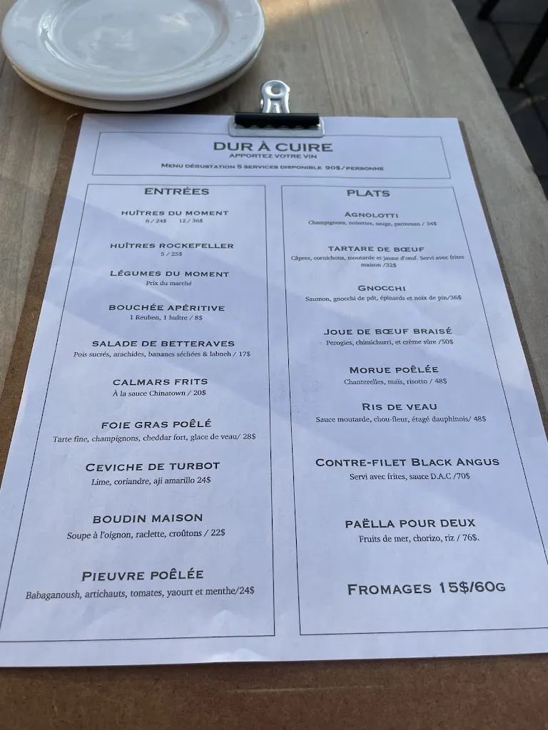 Menu_DUR À CUIRE Restaurant_Longueuil_image_old_3