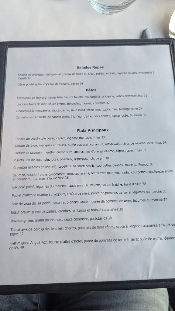Menu_Quai 99 - Restaurant_Longueuil_image_old_2