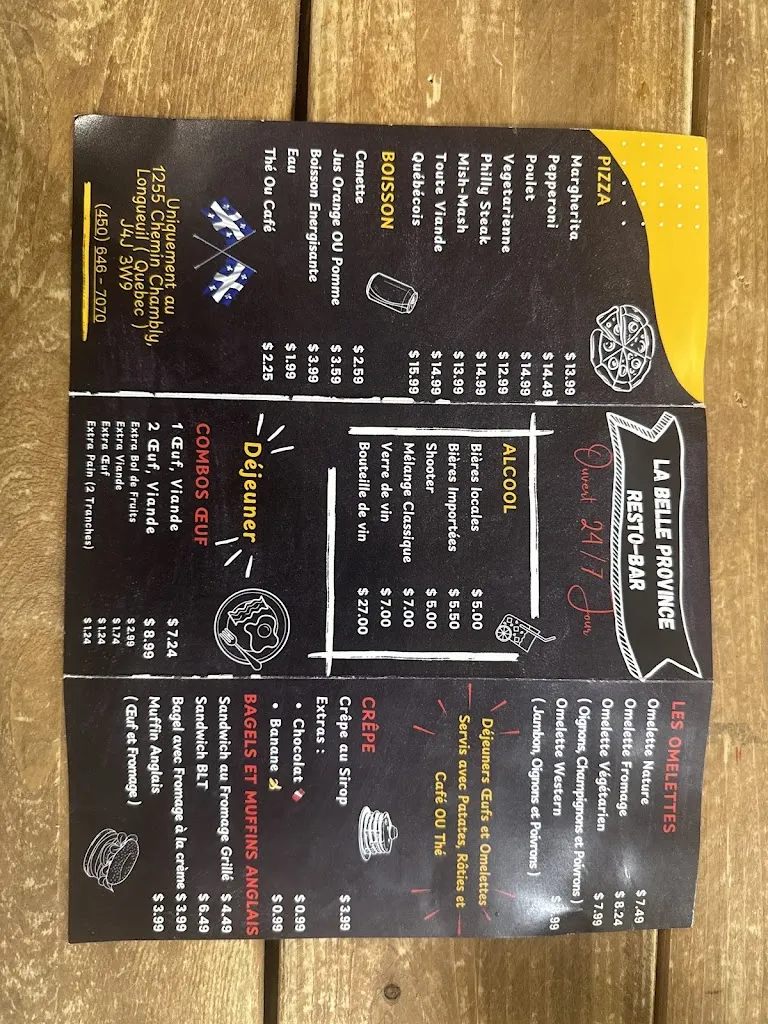 Menu_Restaurant La Belle Province_Longueuil_image_old_2