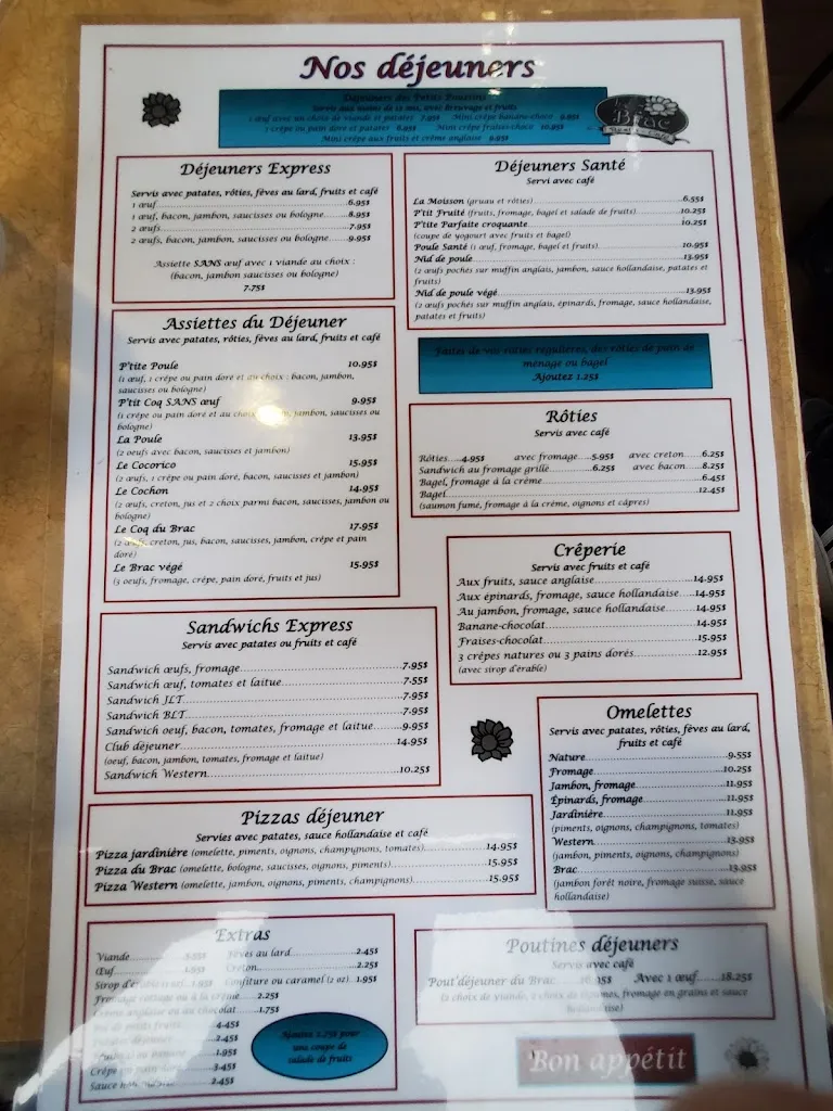 Menu_Restaurant Le Brac_Marieville_image_old_1