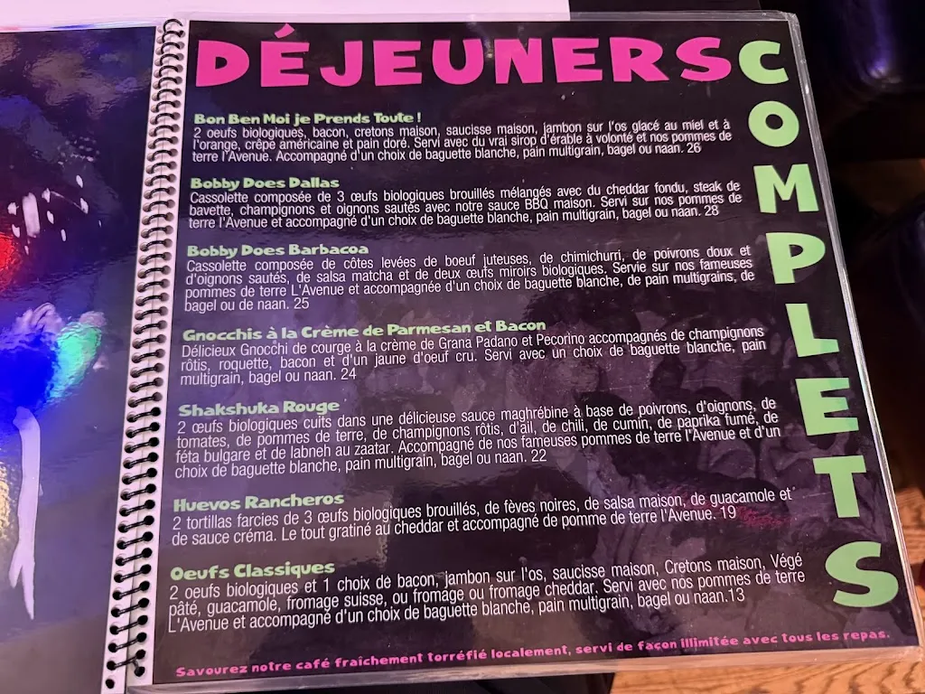 Menu_L'Avenue_Mont-Royal_image_old_3