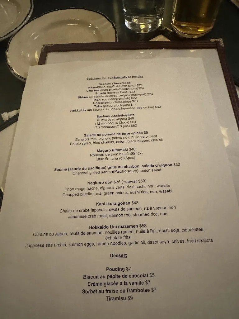 Menu_Kitano Shokudo_Mont-Royal_image_old_1