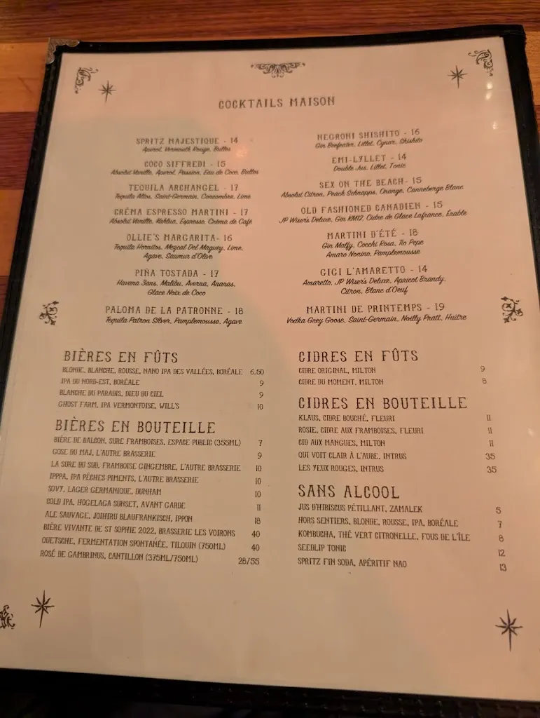 Menu_Le Majestique Montréal_Mont-Royal_image_old_1