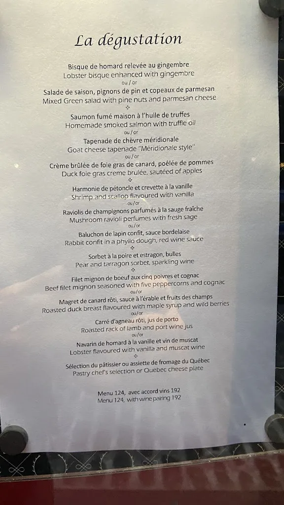 Menu_Restaurant Bonaparte_Montréal_image_old_2