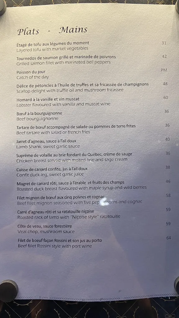 Menu_Restaurant Bonaparte_Montréal_image_old_3