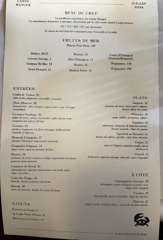 Menu_Garde Manger_Montréal_image_old_2
