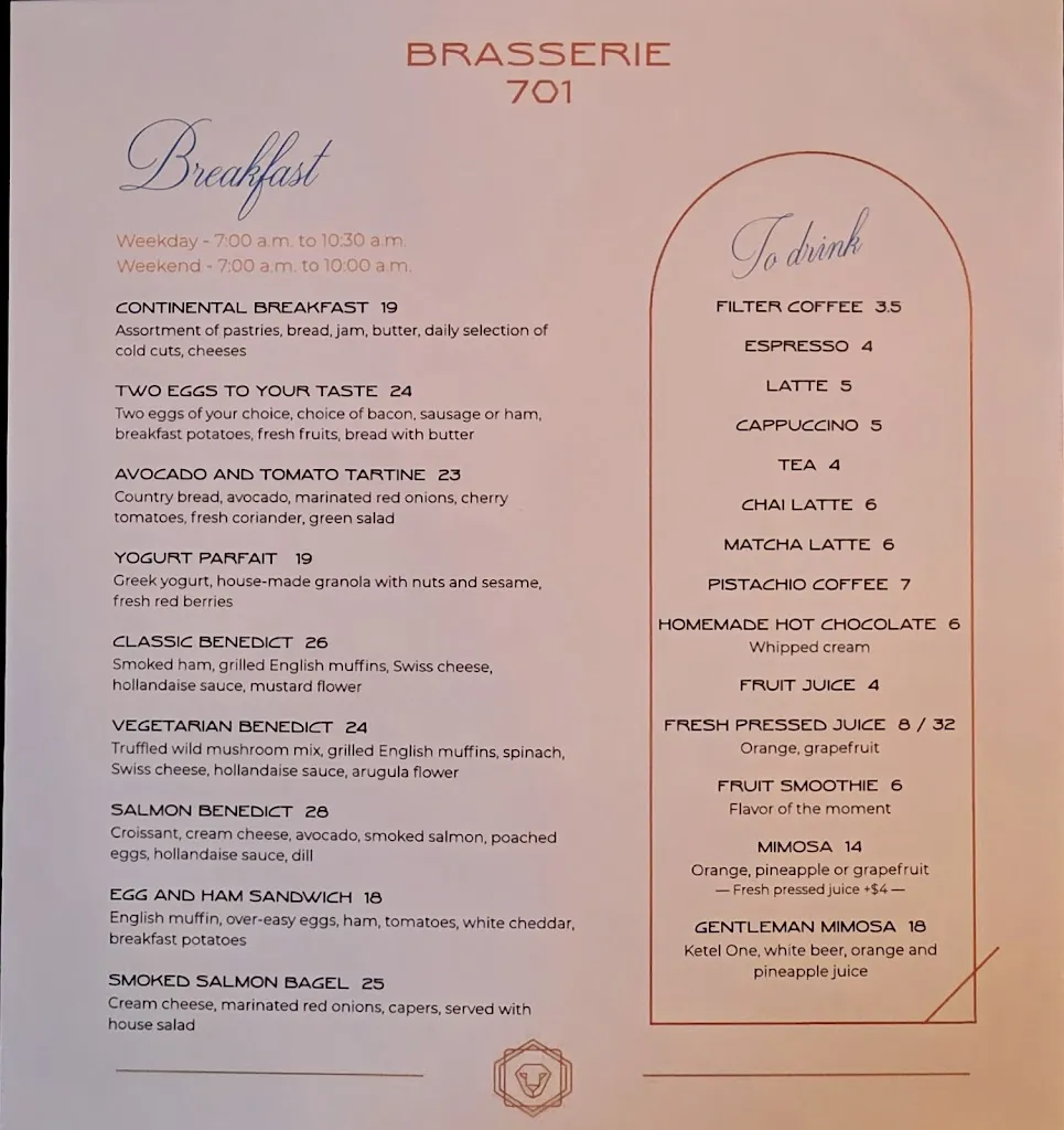 Menu_Brasserie 701_Montréal_image_old_1