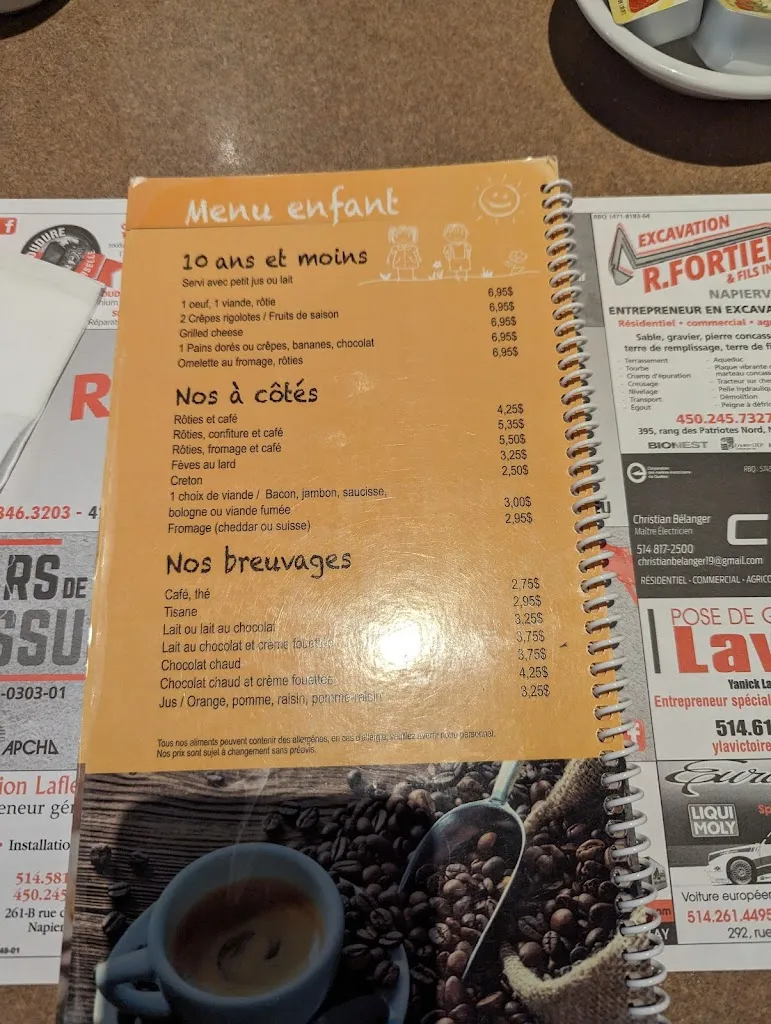 Menu_Resto-Bar l'Oasis_Napierville_image_old_3