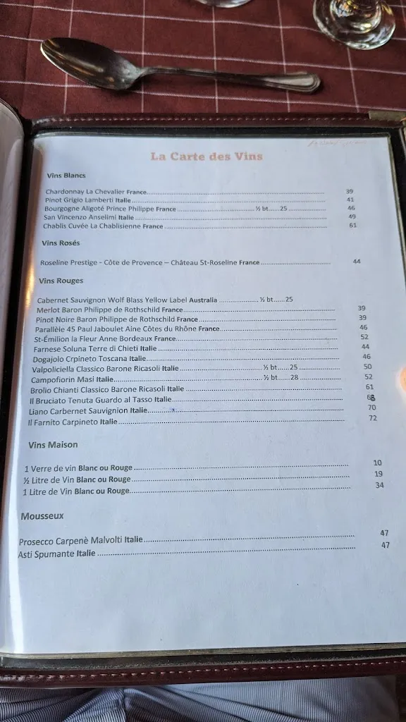 Menu_Restaurant Le Saint-Jacques_Montréal-Est_image_old_1