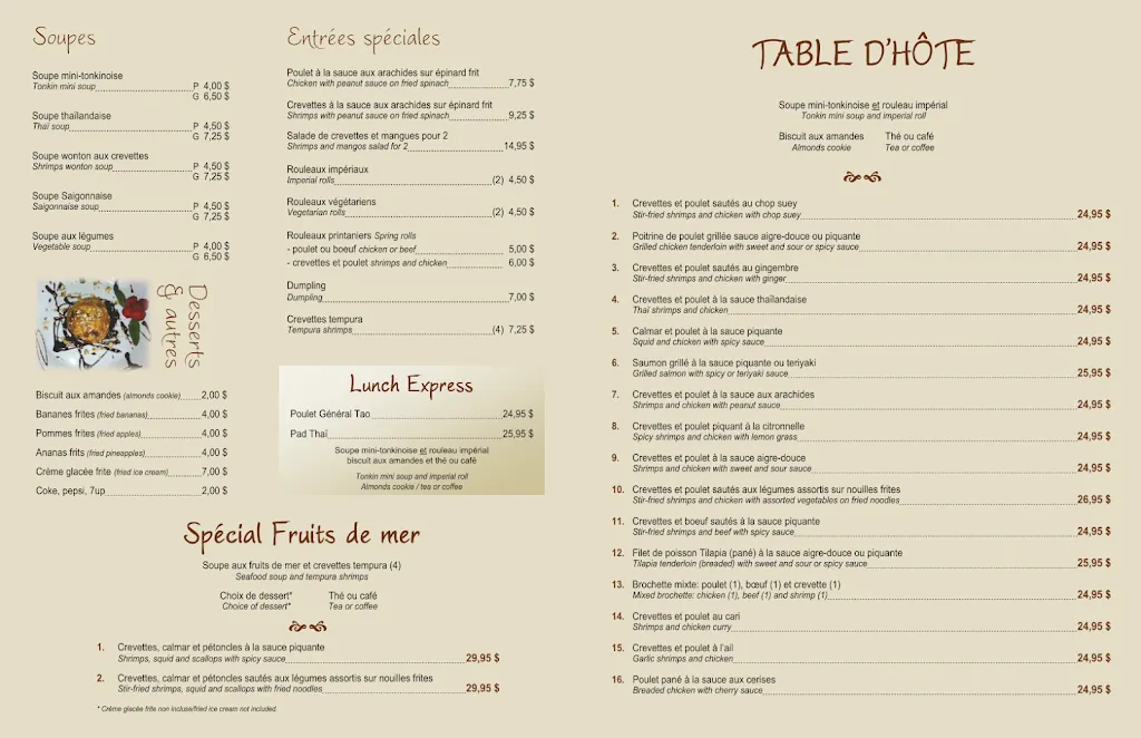 Menu_Restaurant Chez To Go_Montréal-Est_image_old_1