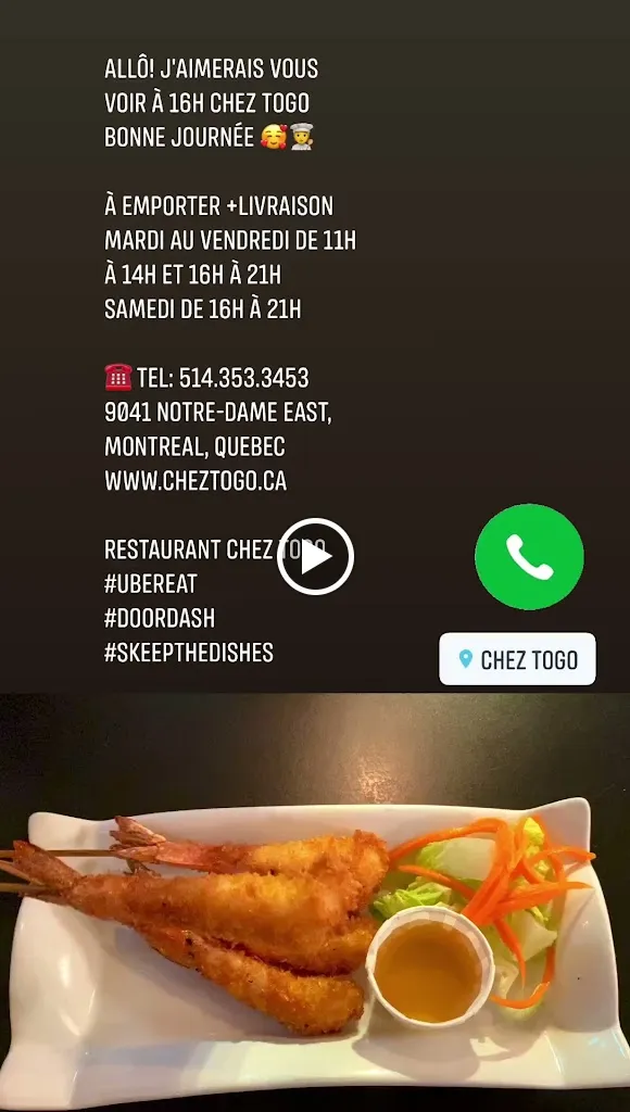 Menu_Restaurant Chez To Go_Montréal-Est_image_old_3