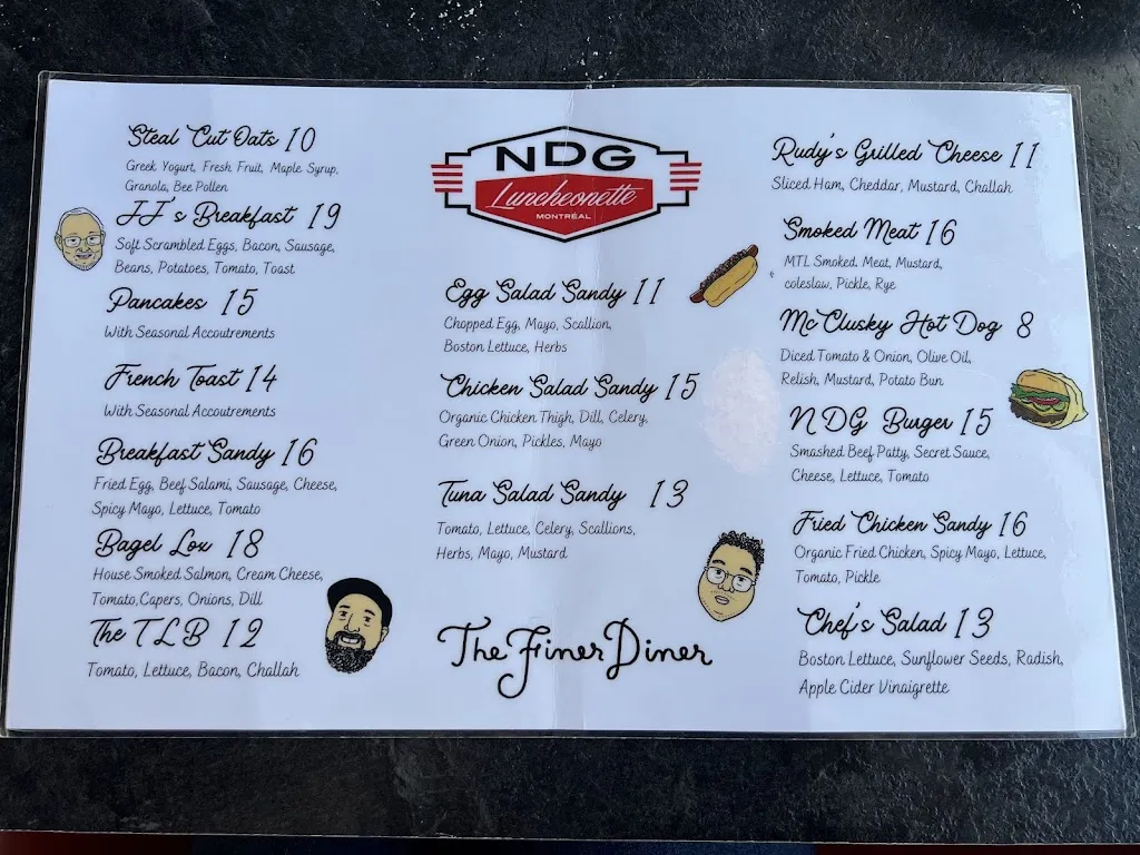 Menu_NDG Luncheonette_Notre-Dame-de-Grâce_image_old_3