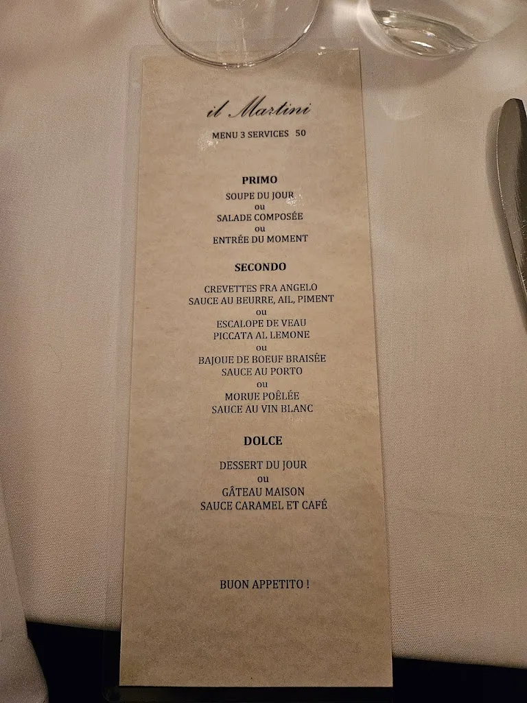 Menu_Restaurant Il Martini_Saint-Bruno_image_old_1