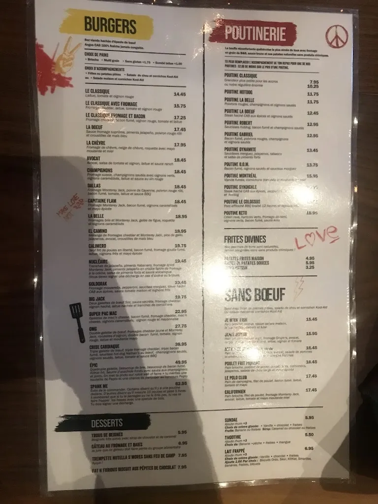 Menu_La Belle & La Boeuf - Burger Bar - Saint-Bruno_Saint-Bruno-de-Montarville_image_old_3