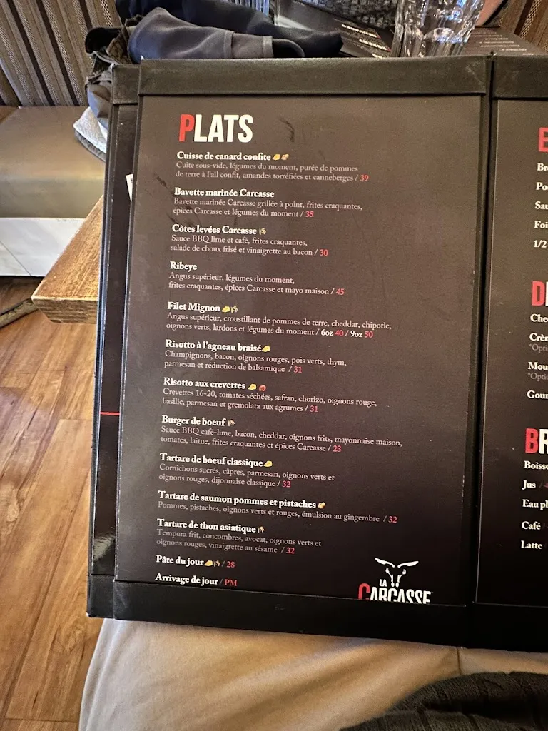 Menu_Restaurant La Carcasse_Saint-Constant_image_old_2
