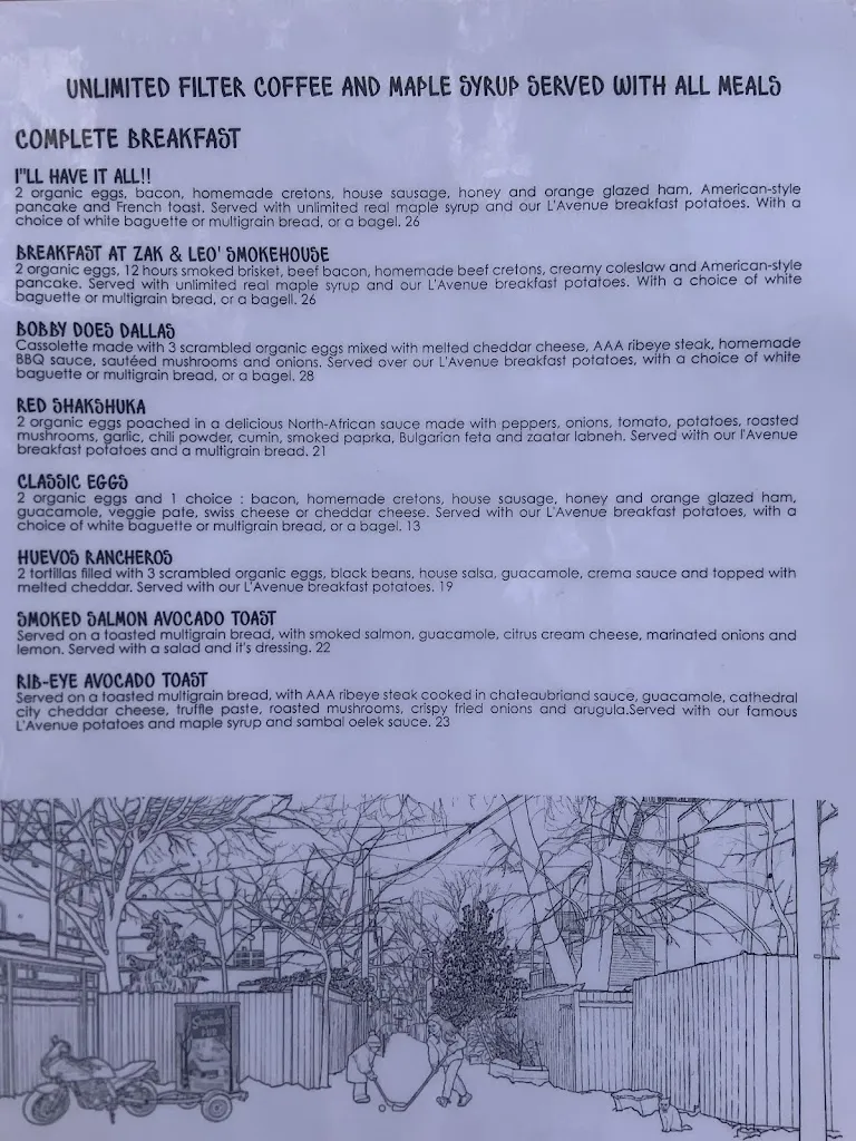 Menu_L'Avenue Notre Dame_Saint-Henri_image_old_2