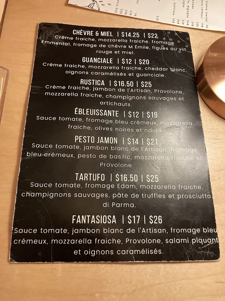 Menu_Restaurant La Toile_Saint-Henri_image_old_3