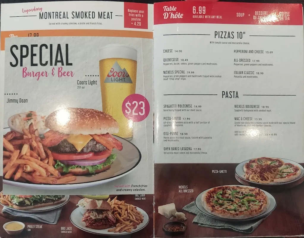 Menu_Restaurant NICKELS (Saint-Jérôme)_Saint-Jérôme_image_old_3