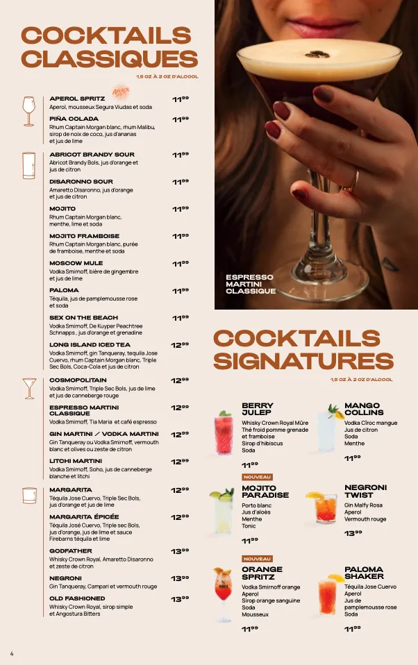 Menu_SHAKER Cuisine & Mixologie St-Jérôme_Saint-Jérôme_image_old_1