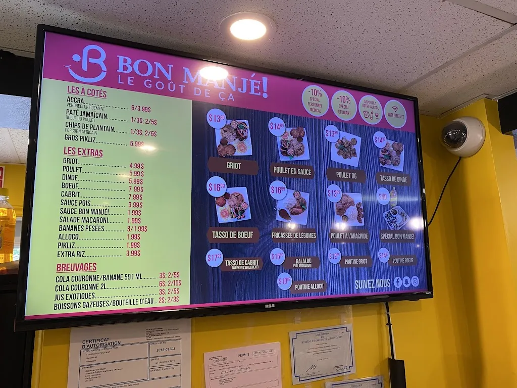 Menu_Restaurant Bon Manjé!_Saint-Jérôme_image_old_3