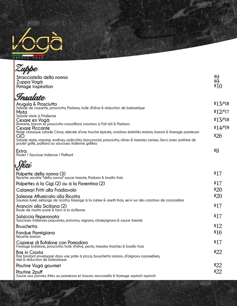Menu_Restaurant Vogà_Saint-Jérôme_image_old_3