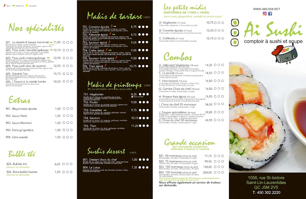 Menu_Ai Sushi St-Lin Comptoir à Sushi et Soupe_Saint-Lin-Laurentides_image_old_1
