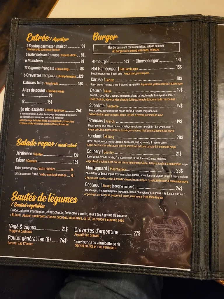 Menu_Restaurant De La Montagne_Saint-Pascal_image_old_2