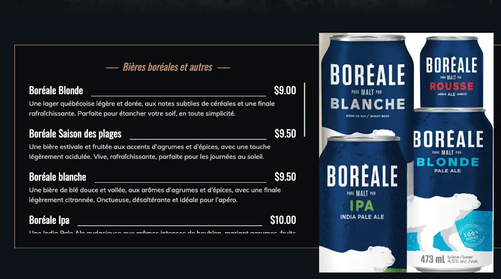 Menu_Pub Le Sainte-Élisabeth_Sainte-Élisabeth_image_old_1