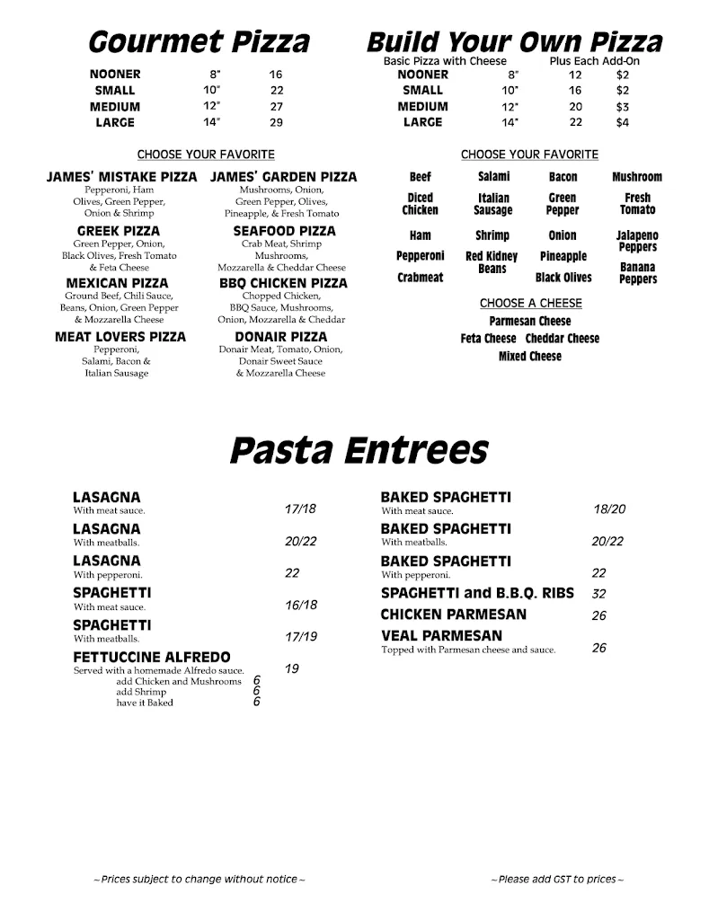 Menu_James Grill & Bar_Rimbey_image_old_2
