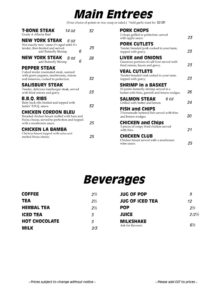 Menu_James Grill & Bar_Rimbey_image_old_3