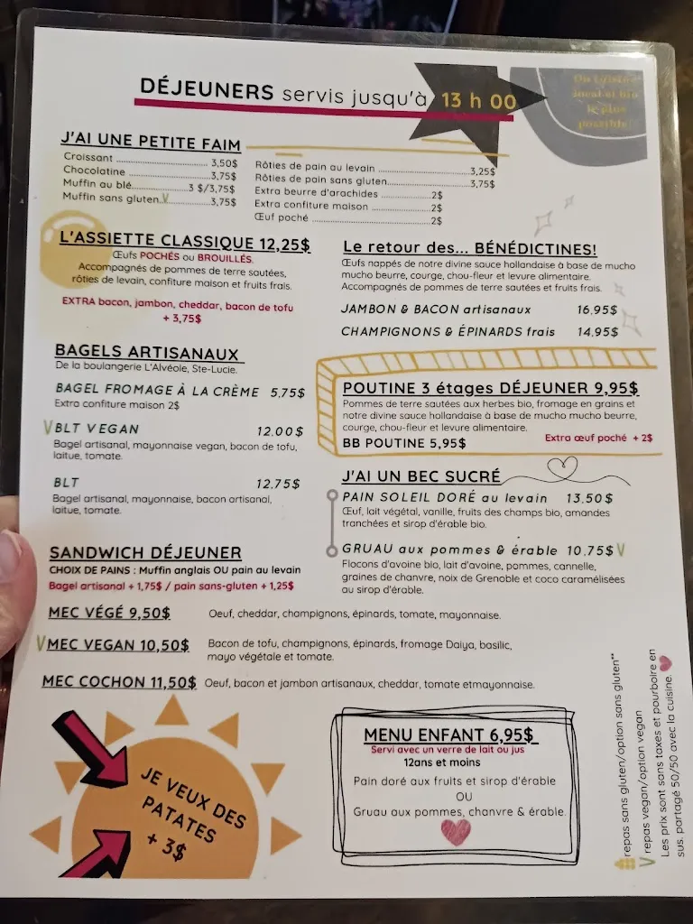 Menu_Le Général Café_Val-David_image_old_1