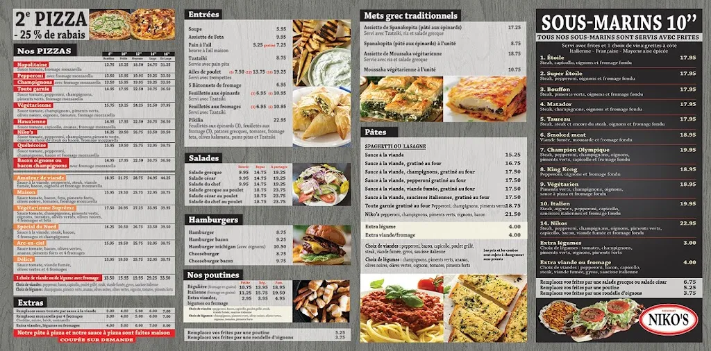Menu_Restaurant Niko's_Val-David_image_old_2