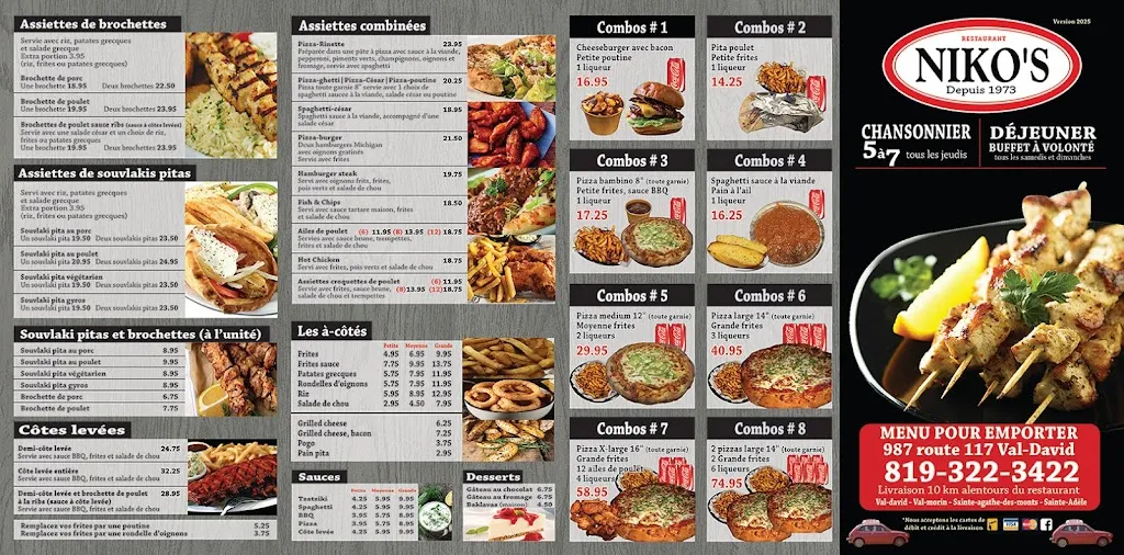 Menu_Restaurant Niko's_Val-David_image_old_3