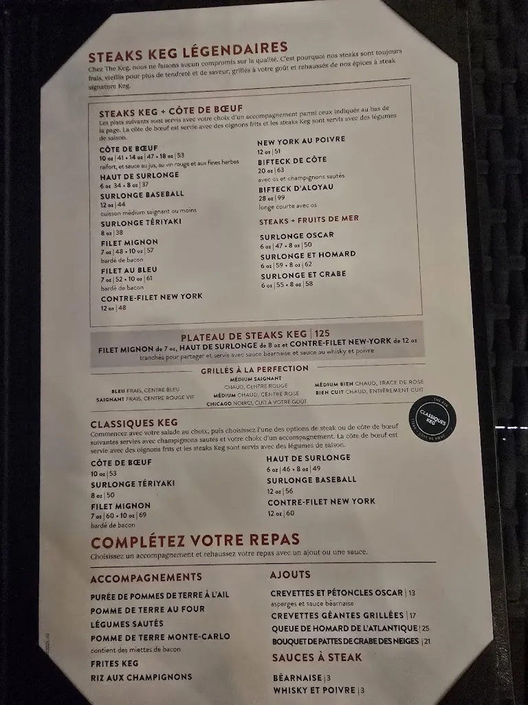 Menu_The Keg Steakhouse + Bar - Place Ville Marie_Ville-Marie_image_old_2