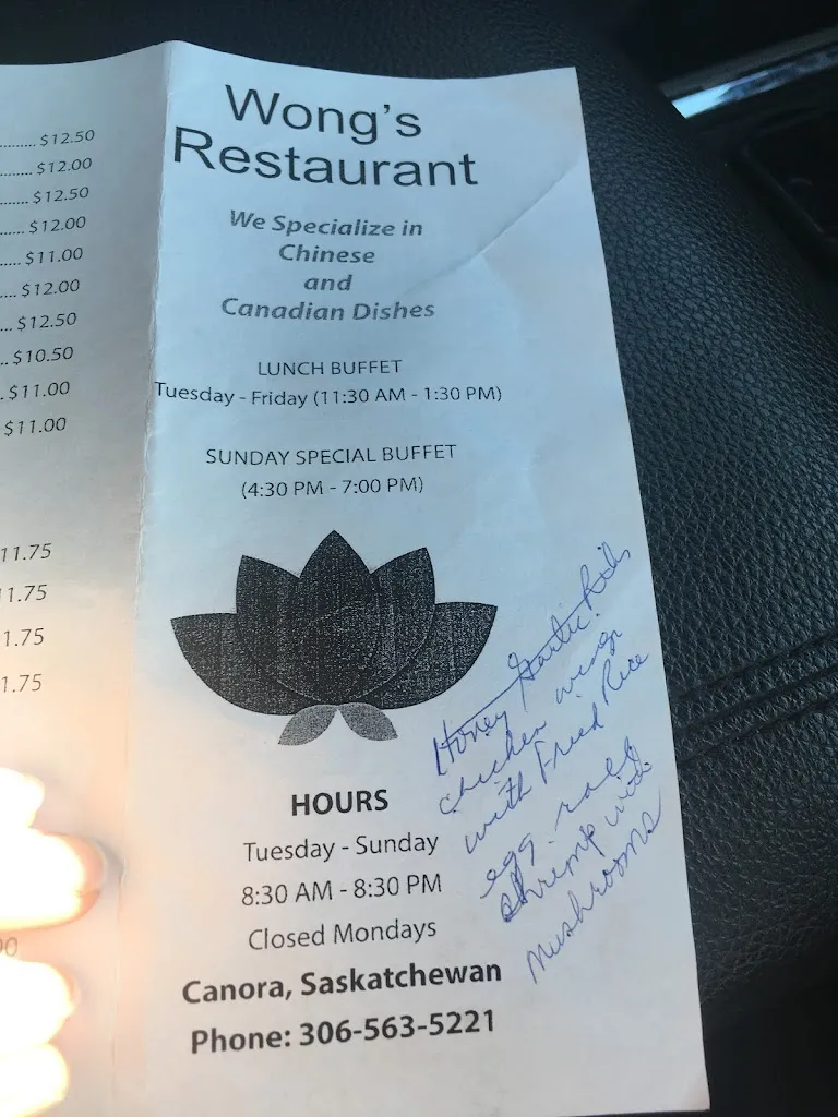 Menu_Wong's Cafe_Canora_image_old_3