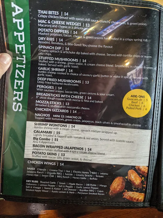 Menu_The Black Grasshopper Pub & Eatery_Estevan_image_old_1