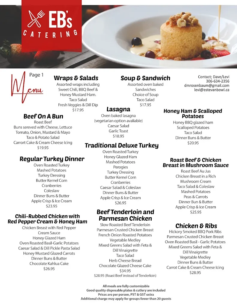 Menu_EB's Dining / EB's Catering_Estevan_image_old_2