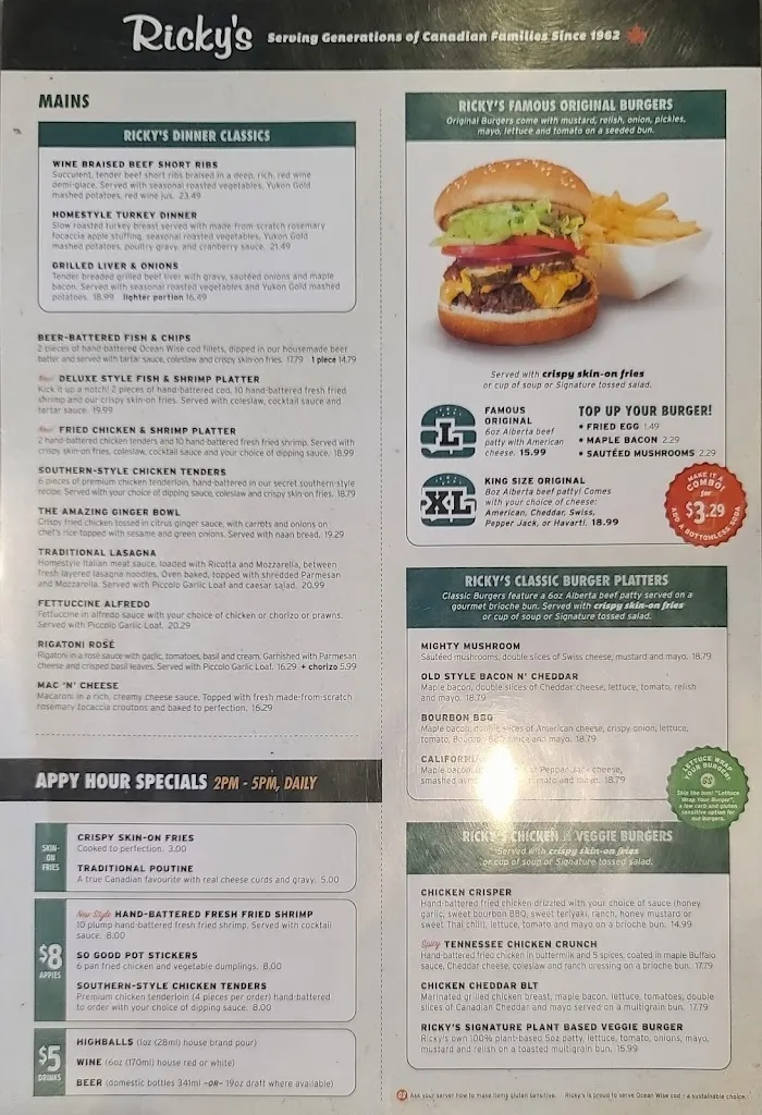 Ricky's All Day Grill - Prince Albert restaurant in Prince Albert