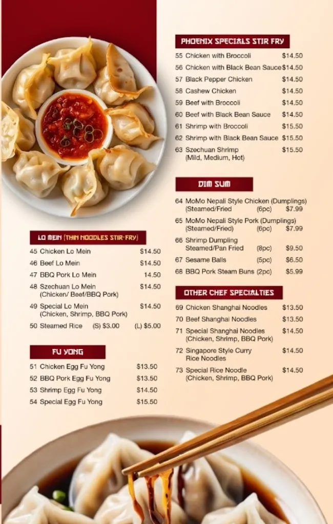Menu_Phoenix Restaurant_Warman_image_old_3
