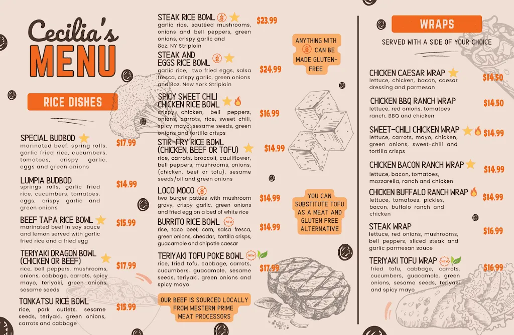 Menu_Cecilia's Banquet Hall and Restaurant_Weyburn_image_old_2