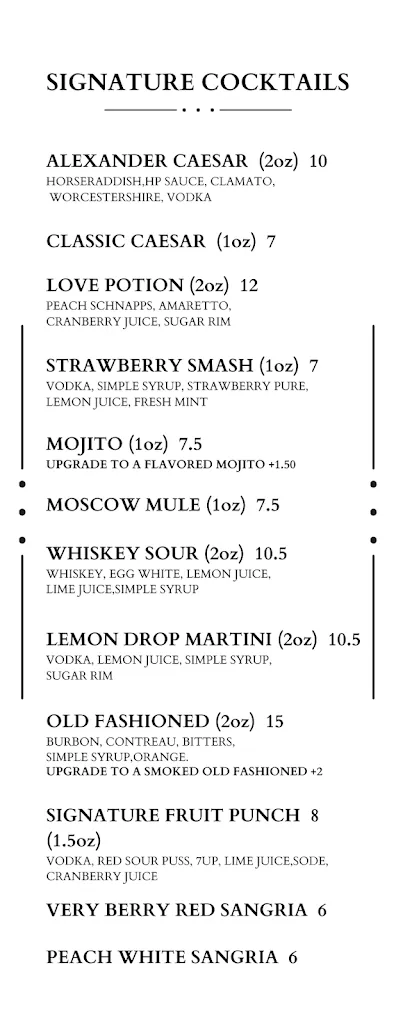 Menu_Alexander's Restaurant & Lounge_Stony Plain_image_old_2