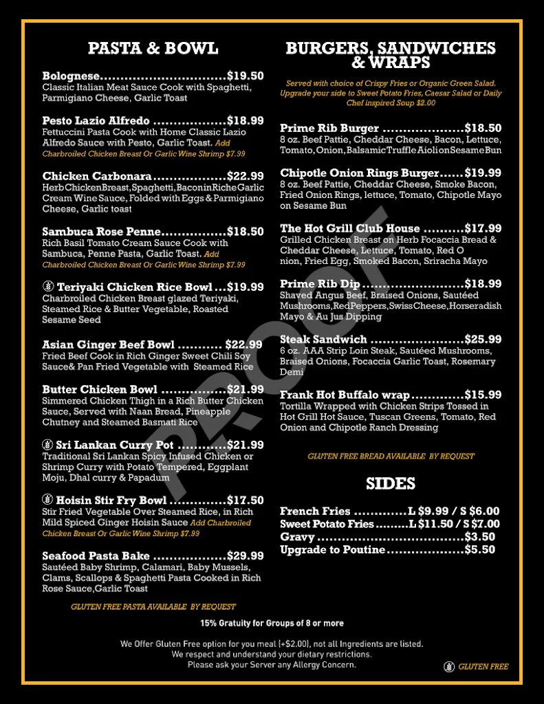 Menu_The Hot Grill_St. Albert_image_old_2