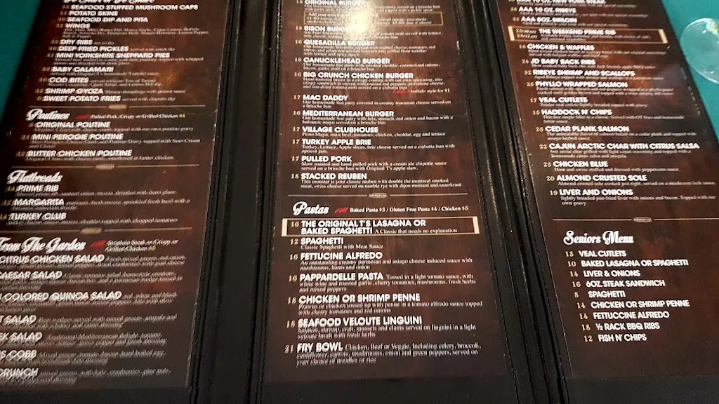 Menu_Original T's_Sundre_image_old_3