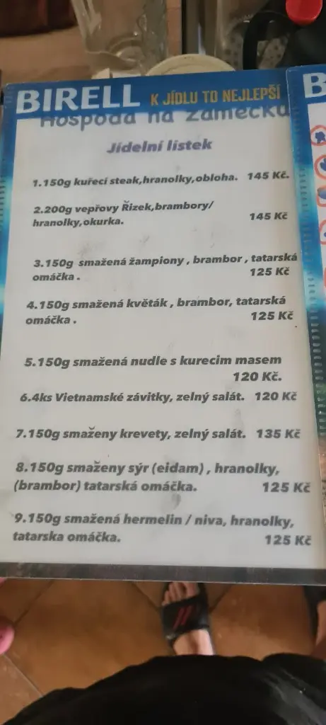 Menu_Hospoda na Zámečku_Bavorov_image_4
