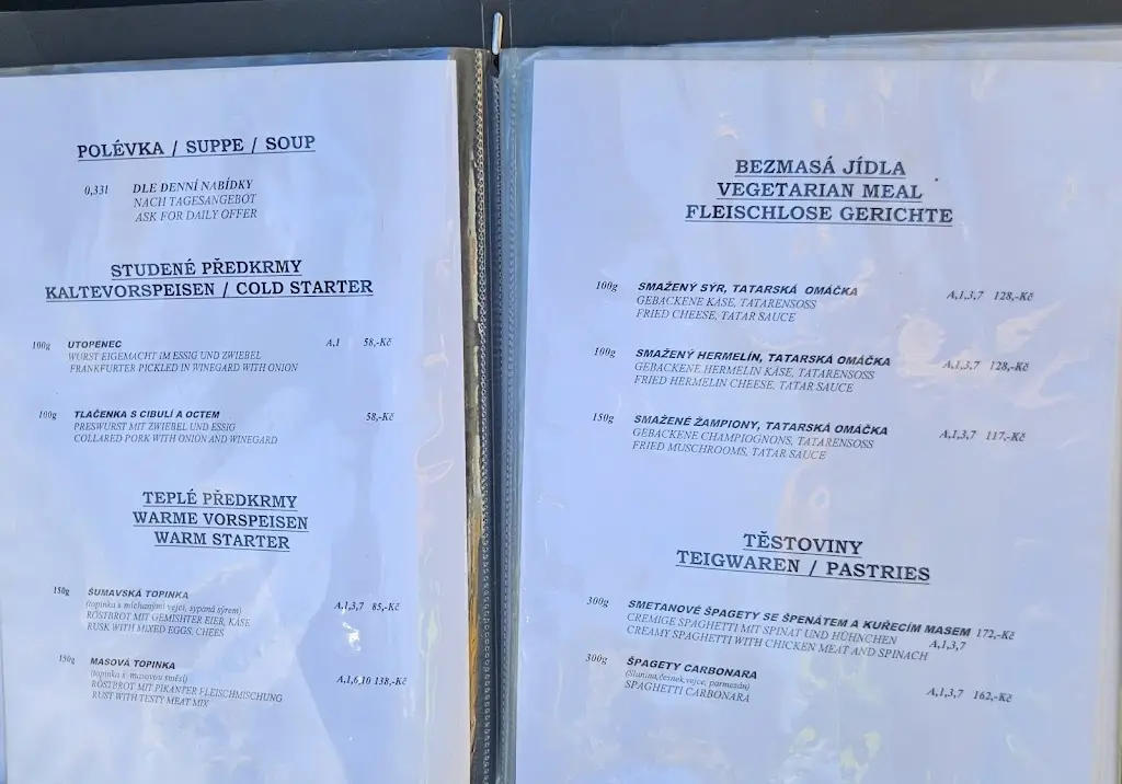 Menu_Restaurace Na Rybníčku Třeboň_Třeboň_image_2