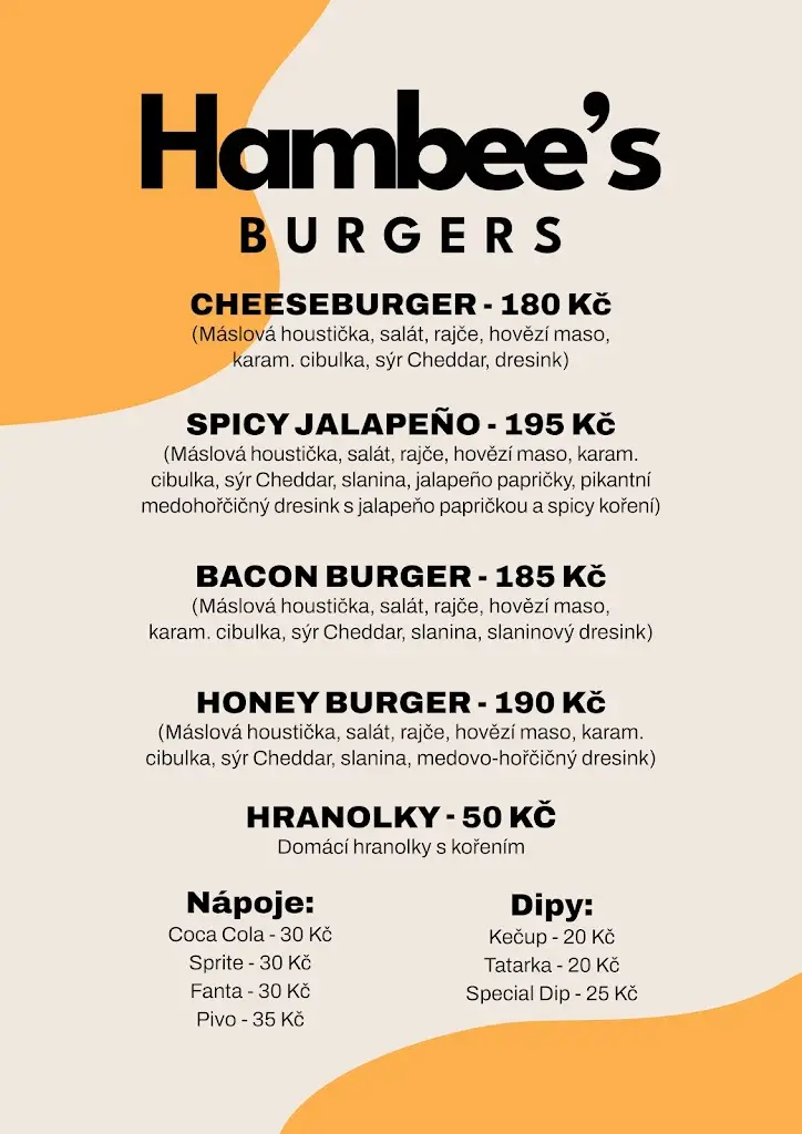 Menu_Hambees Burgers_Třeboň_image_1