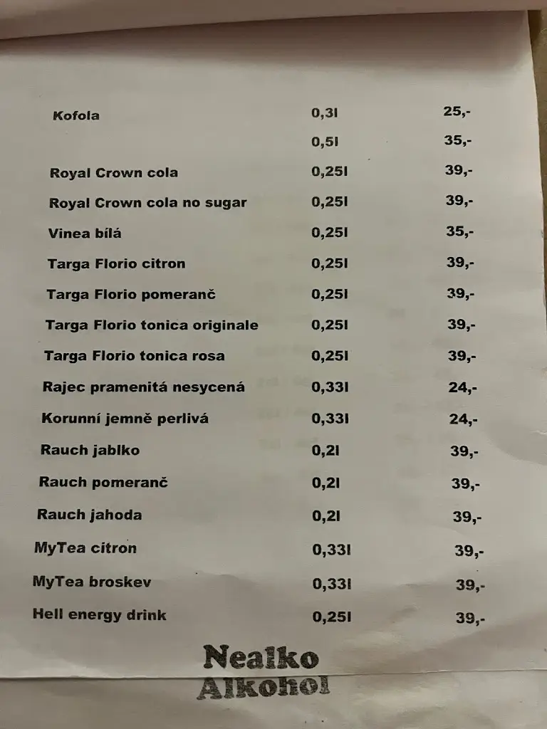 Menu_Restaurace U kostela_Vacov_immagine_3