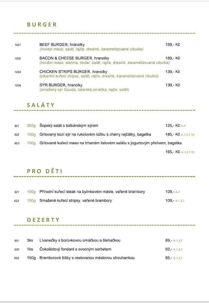 Menu_Pizza Restaurant Rohanov_Vacov_immagine_1