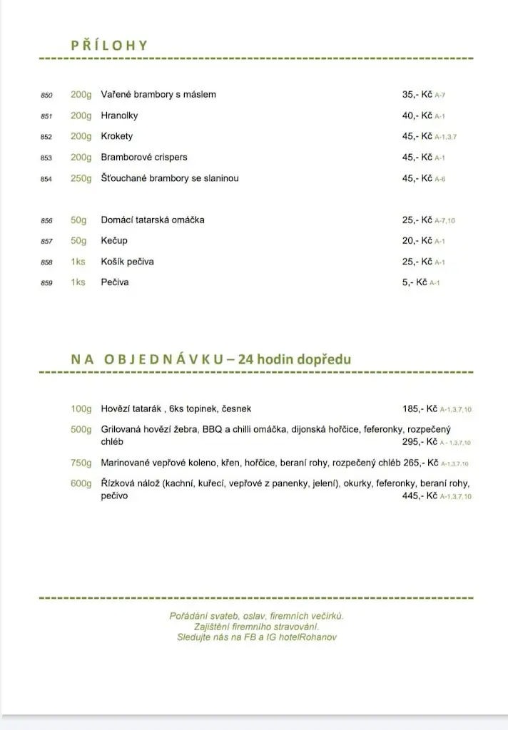 Menu_Pizza Restaurant Rohanov_Vacov_immagine_2