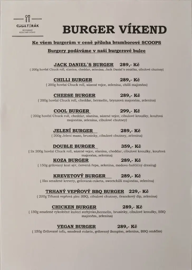 Menu_Restaurace Coolturák_Veselí nad Lužnicí_image_4